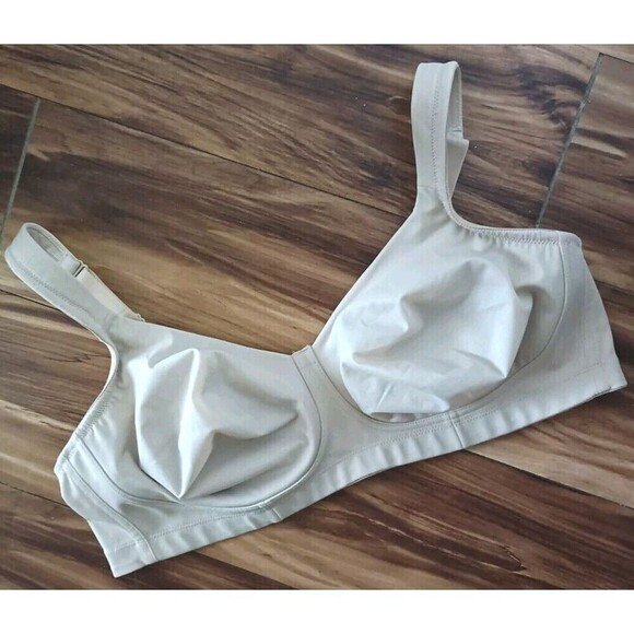 Cacique Wireless Minimizer Bra Size 46C Nude Support T-Shirt Bra Full Coverage - Picture 1 of 6